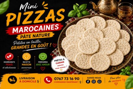 PÂTES MINI PIZZA (12 pièces)