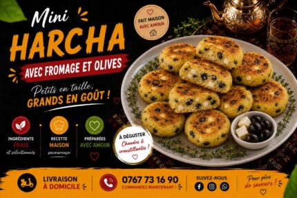 MINI HARCHA FROMAGE & OLIVES (10 pièces)