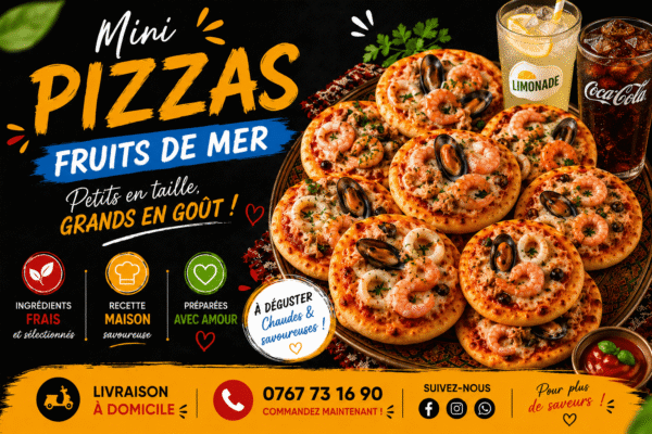MINI PIZZA FRUIT DE MER